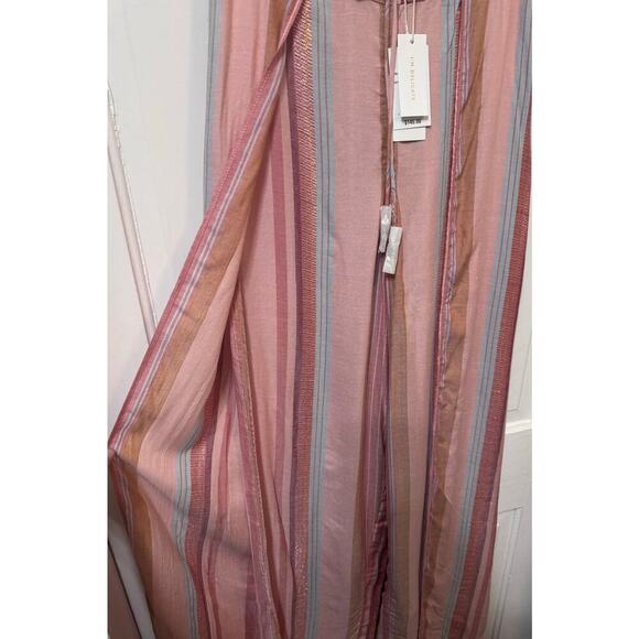 NWT L. Space Stripe Front Slit Split Leg Cali Pants Size S - Picture 7 of 11